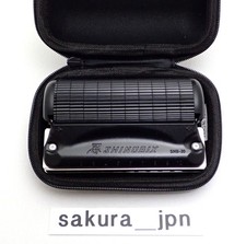 SUZUKI Shinobix SNB-20 10 hole Harmonica set with Silencer full set C key
