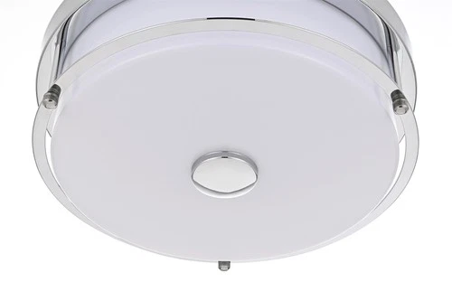Living District Kolson 12" Led Flush Mount in Chrome - Picture 4 of 8