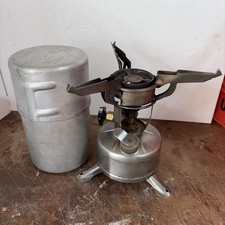Estufa de campamento militar de colección M-1942 MOD CM MFG CO EE. UU. CON ESTUCHE