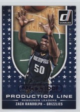 2014 Donruss Production Line Rebounds Press Proof Purple /199 Zach Randolph 6w6