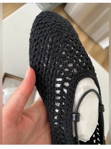 Zapato plano de ballet Massimo Dutti negro con cordones de cuero 7,5 38 nuevo con etiquetas 1508/450 - Imagen 13 de 20