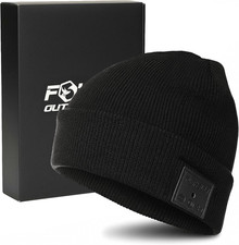 Bluetooth Beanie Hat 15-Hour Battery, Built-in Mic, Fully Washable, Perfect Te