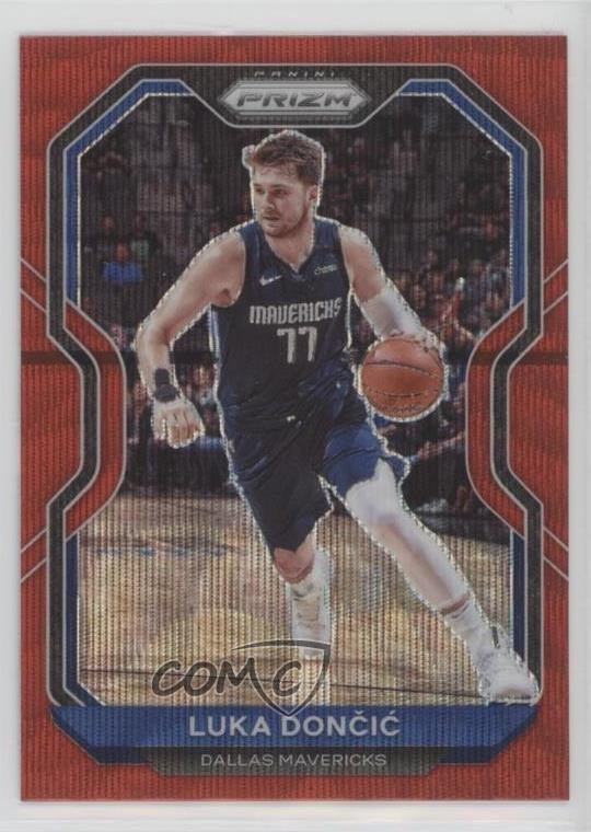 2020-21 Panini Prizm Ruby Wave Prizm Luka Doncic #32 1pe9