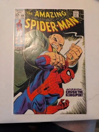 The Amazing Spider-Man #69 Classic KINGPIN!! (Marvel Comics 1969)
