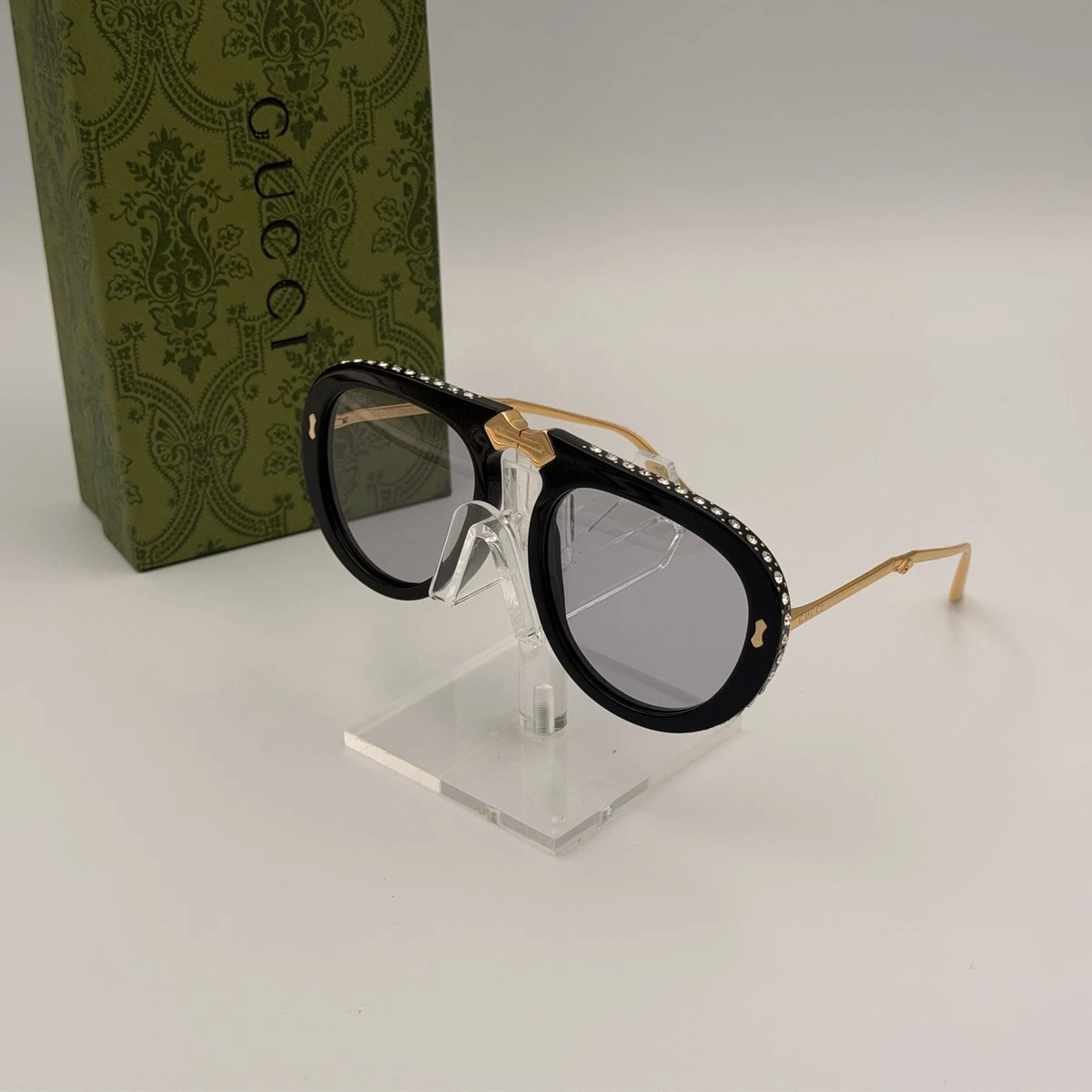 Gucci Aviator Clear Sunglasses for Women for sale | eBay