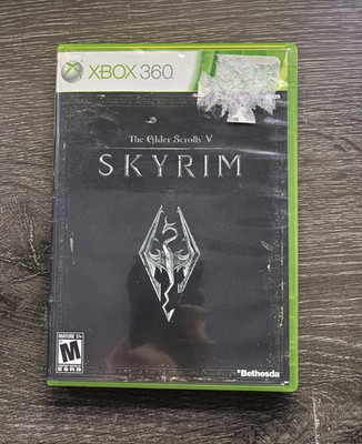 Elder Scrolls Skyrim - ( Microsoft Xbox 360 )    No manual, Clean Disc