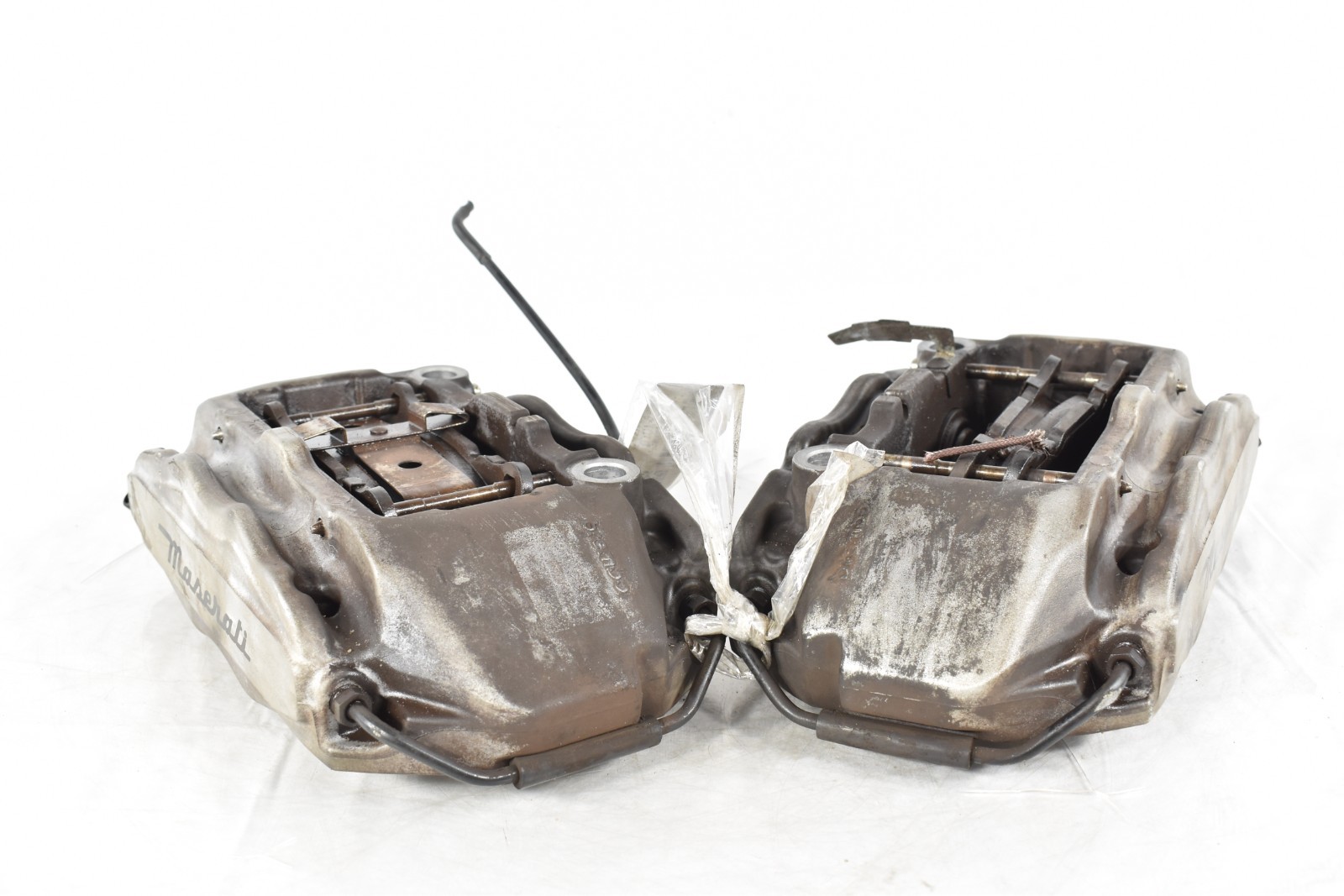 ♻️ 2014-2019 MASERATI GHIBLI BASE RWD FRONT BRAKE CALIPER SET 4 PISTON OEM