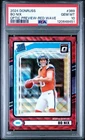2024 Panini Donruss - Rated Rookie Bo Nix #369 Optic Preview Red Wave Prizm (RC)