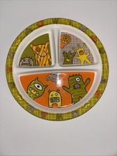 Sugar booger Monster Divided Child  s Plate Cartoon Collector Rare