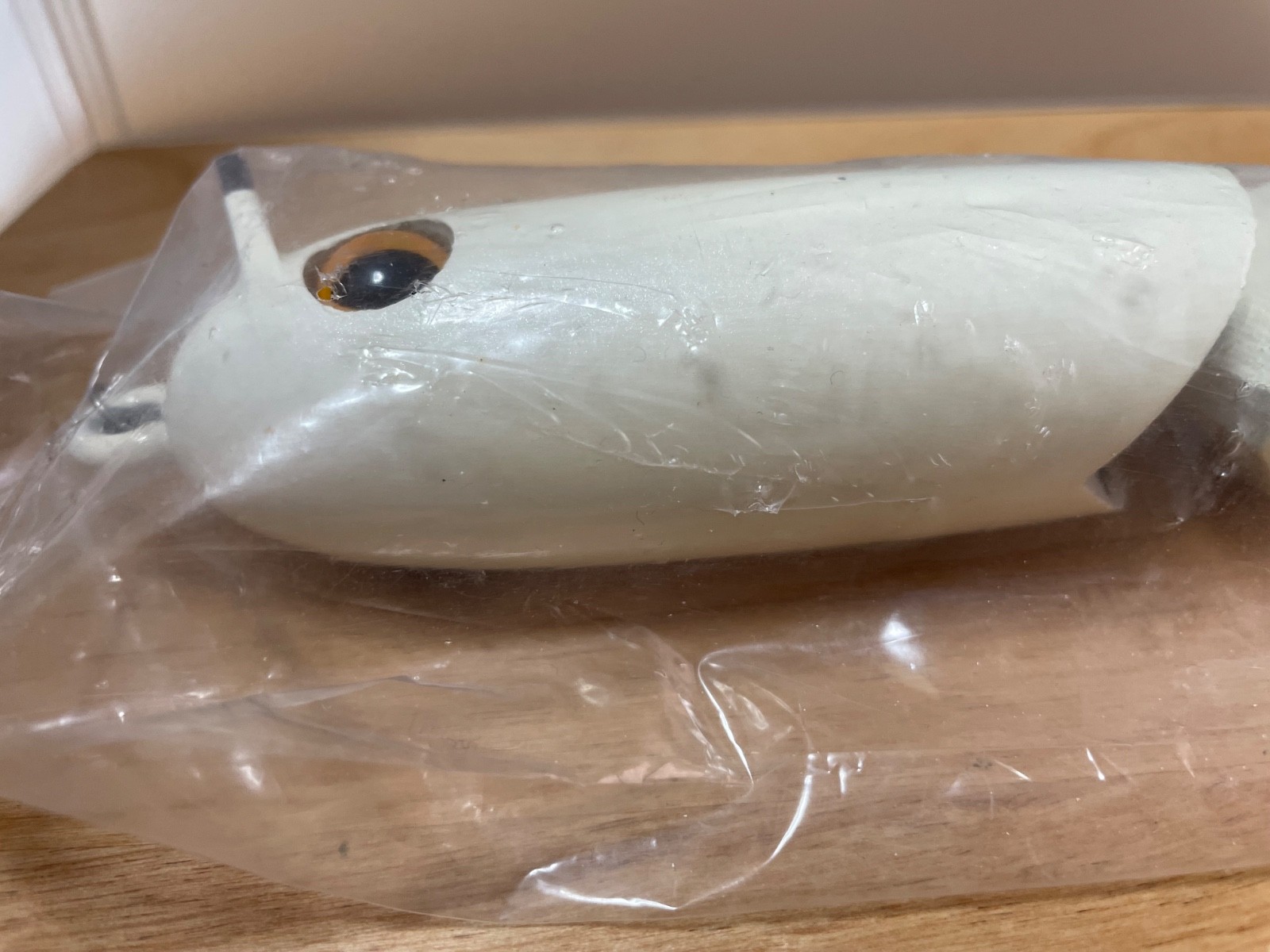 MS Slammer XX Md 9inch White swimbait Topwater wakebait wood fishing lure Unused - Image 8