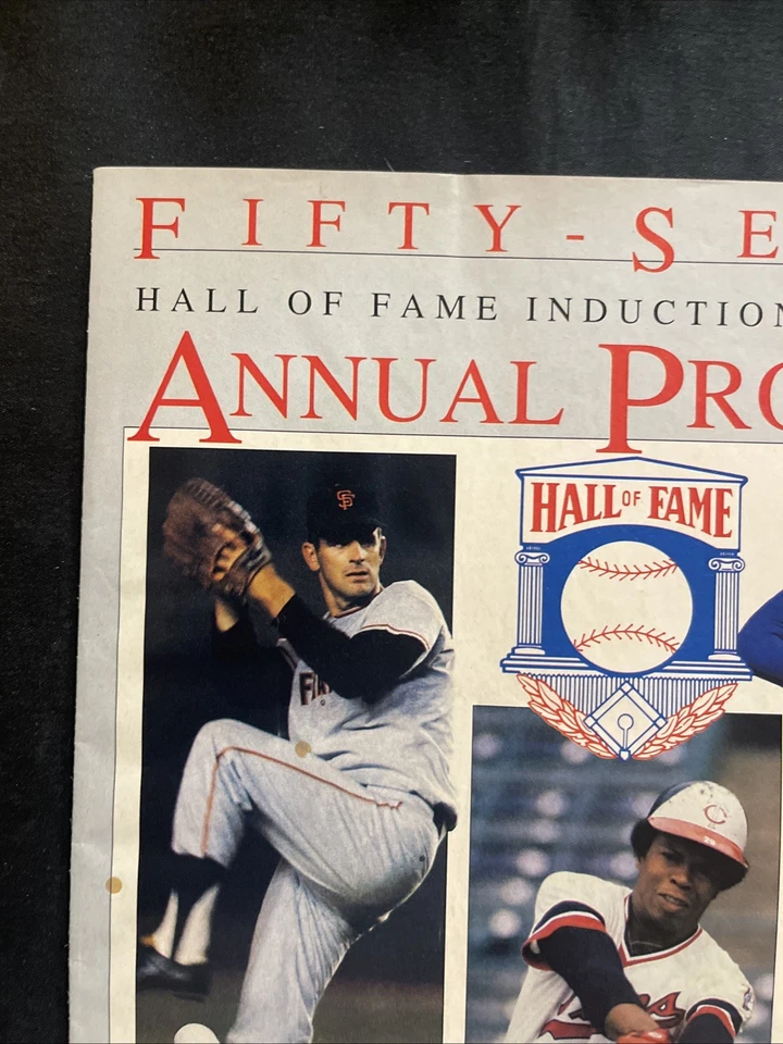 😎 1991 Rod Carew Gaylord Perry Fergie Jenkins Hall of Fame Induction Program ⚾️ - Image 2 of 4