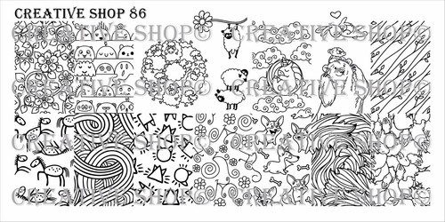 Creative Shop Nail Art Stanzplatten Sammlung Stanzdesigns ~ Brandneu - Bild 71 von 98