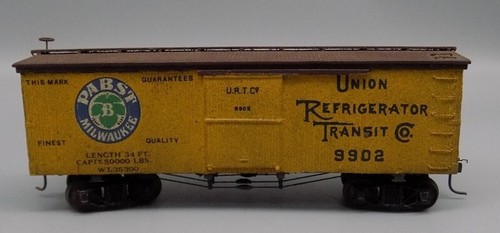 Vtg HO Pabst Union Refrigerator Transit Train 9902 Reefer Hand Built Wood Kit - Picture 2 of 19