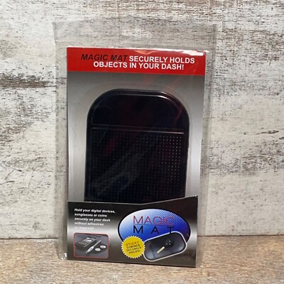 Magic Mat Multi-Purpose Get Mat Securely Holds Objects In Your Dash Black 6x3.5''