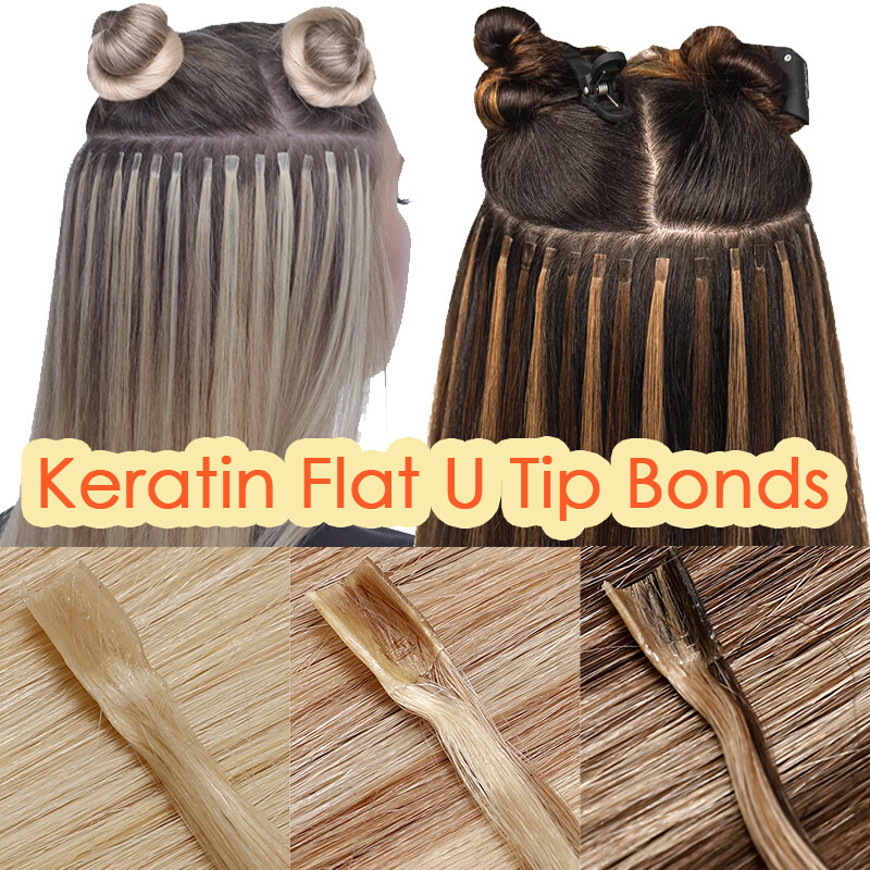 U-tip Echthaar Extensions 30 Cm – 150 Strähnen à 0,5g, Farbe Nr. 08 Goldbraun