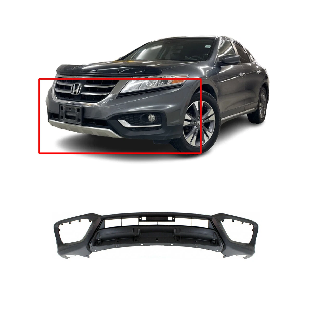 Front Lower Bumper Cover For 2013-2015 Honda Crosstour Primed  
