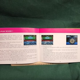 NES Nintendo Wheel of Fortune Family Edition manual only no game