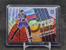 2021-22 Donruss Optic Anthony Davis Express Lane Tmall Red Wave Prizm #19 Lakers