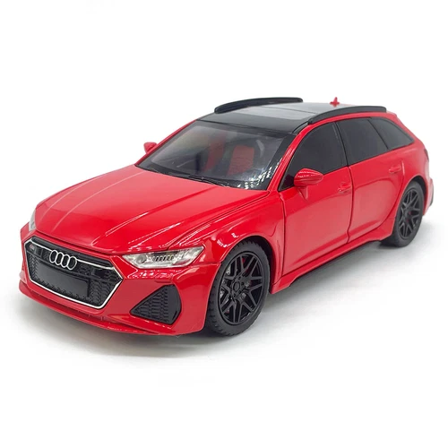 1:24 Audi RS6 Avant Model Car Wagon Die-cast Toy Cars Toys Collection Pull Back - Picture 3 of 20