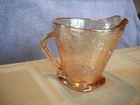 Jeannette Floragold Depression Glass Creamer
