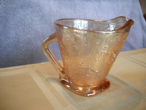 Jeannette Floragold Depression Glass Creamer
