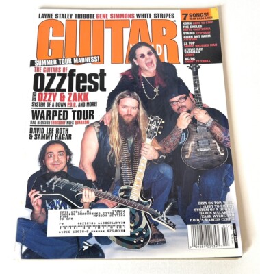 VINTAGE GUITAR WORLD JUL 2002 OZZFEST/ SYSTEM OF A DOWN/ WHITE STRIPES JULY 2002