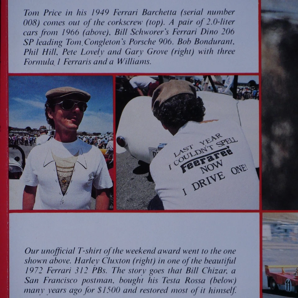 Ferrari PIZAZZ Smile Say Enzo VTG 1985 8 Page Foldout Original Print Ad 8 x 30" - Image 4 of 4