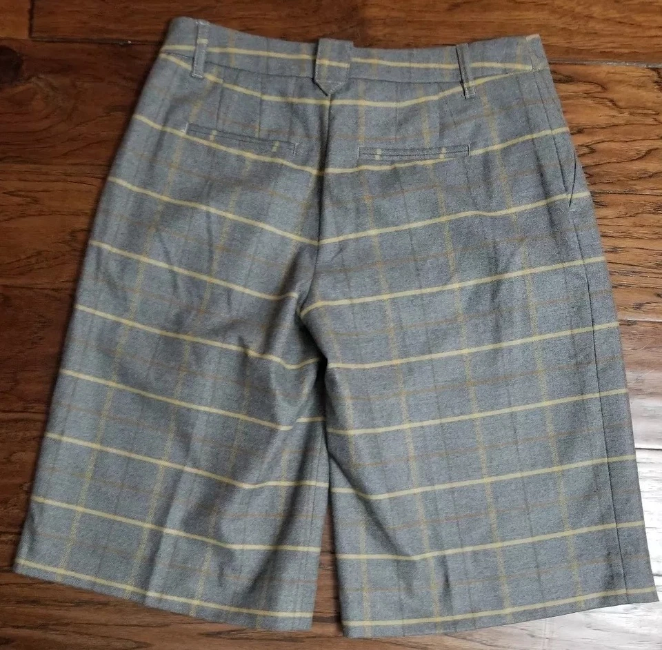 Nuevos Pantalones Cortos Largos Para Mujer Cartonnier Gris A Cuadros Talla 2, ¡MUY BONITOS! (Inventario w4) Foto 2 de 4