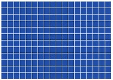Dolls House Wallpaper Stick-On Self Adhesive Floor Wall Tiles Blue Gloss Tiles