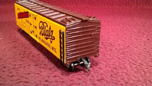 HO EARLY FLEISCHMANN METAL BLATZ BEER 40' BOX CAR #1428B - Picture 3 of 7