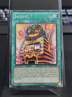 Jackpot 7 - 1st Edition - Yugioh Spell Card - Vintage | eBay