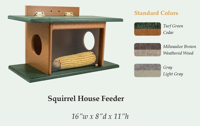 Handmade Cedar Wood See Thru Squirrel Feeder For Sale Online Ebay