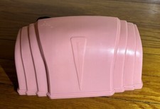 Vintage Pink Plastic Headboard Over the Bed Electric Reading Light Lamp Art Deco