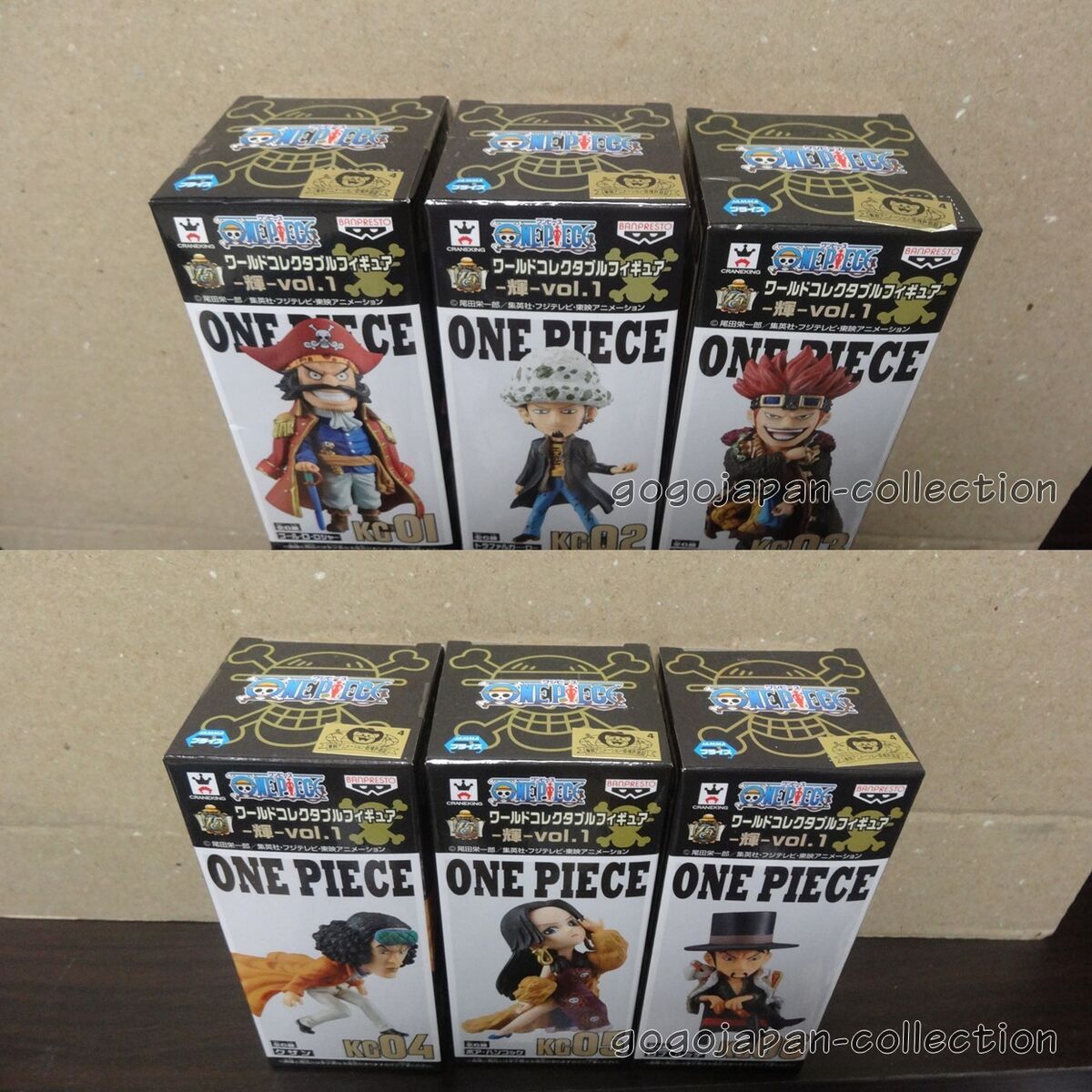 ONE PIECE WCF Figure Toy World collectable Don Krieg Ghin Set Of 2 USED