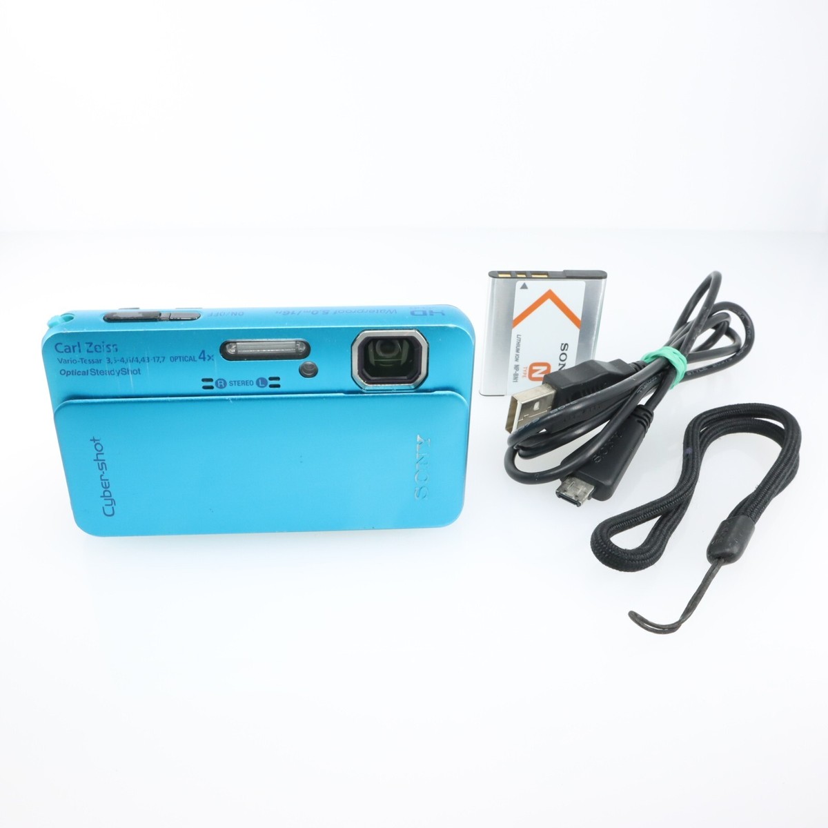Excellent] Sony Cyber-Shot DSC-TX10 Blue 12.2MP Digital Camera