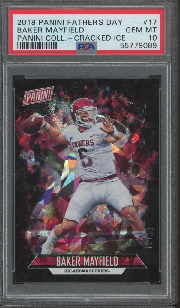 Baker Mayfield Panini Black Friday Panini Collection #BM Cracked Ice