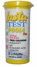 Insta-TEST POOL4 Plus Pool Spa Test Strips, Free Chlorine, Alkalinity, Cyanur...