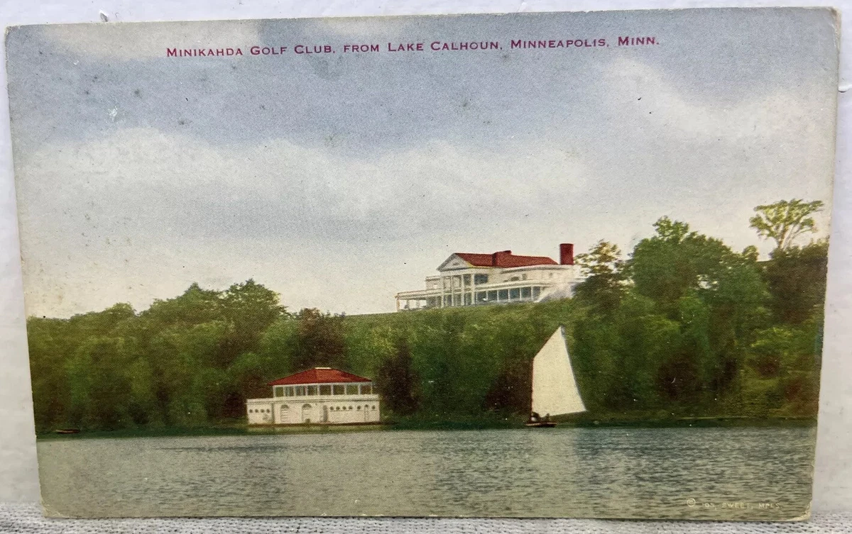 Minikahda Golf Club MINNEAPOLIS MN. Postcard Minnesota Vintage Lake Calhoun  | eBay