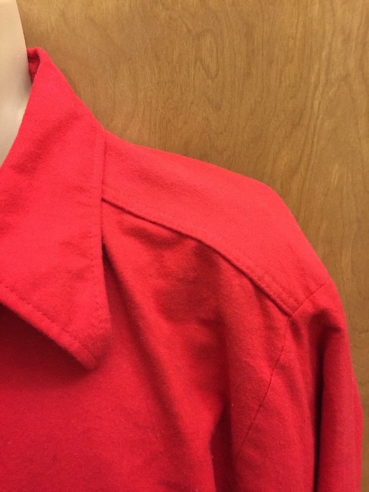 Fred Meyer Size L Men's Vintage Red Longsleeve Shirt Made In Usa A