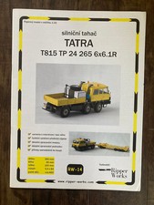 Tatra T815 TP 24 265 6x6.1R tow truck paper model 1:32 Ripper Works RW-14 RARE!!