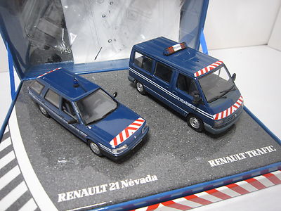 NOREV COFFRET GENDARMERIE peloton autoroute Renault 21 Névada et Trafic
