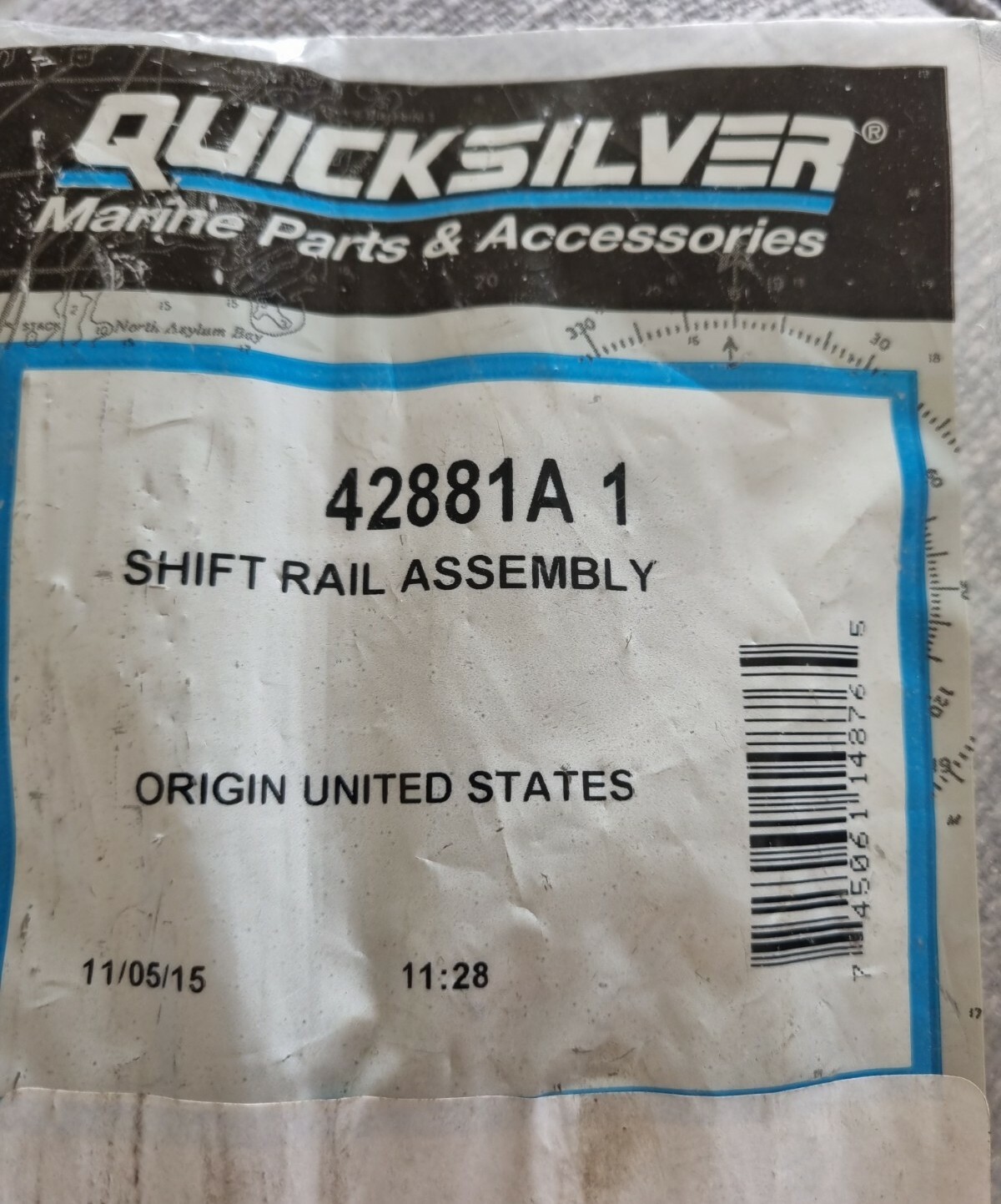 New Mercury Mercruiser Quicksilver Oem Part # 42881A 1 Shift Rail Assy