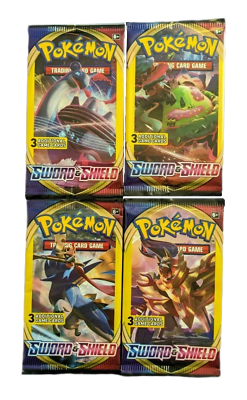 ポケモン シャドウバース エボルヴ 3パックセット Pokemon Card - Sword & Shield Base - 3 Card Booster Pack - 4