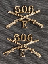 insigne 506th PIR . parachute infantry . Officers ww2   . 101st Airborne badge