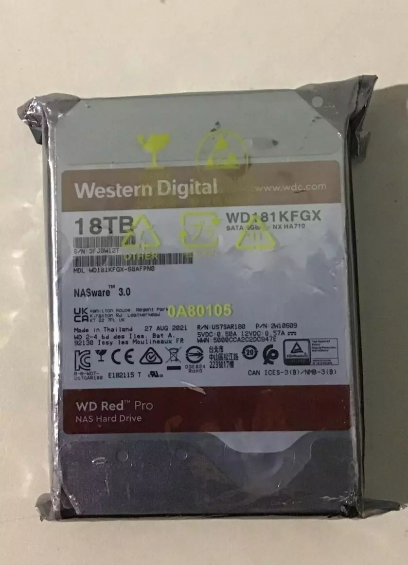 Western Digital 18TB WD Red Pro NAS Internal Hard Drive HDD - 7200
