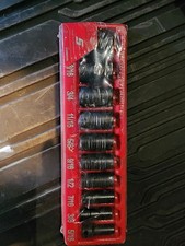 Snap On 210imfsya 3/8 drive 5/16-7/8 6pt semi deep impact socket set. Brand New