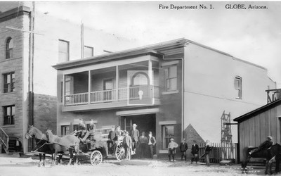 Fire Department No 1 Globe Arizona AZ - Reprint
