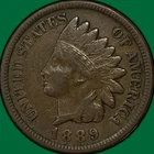 1889 Indian Head Cent Choice Very Fine VF+/XF Coin #39509
