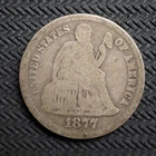 1877  *CC *  SEATED LIBERTY SILVER DIME   **NICE**  FREE SHIPPING! C2599