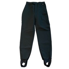 Roffe Skiwear Vintage Black Snow Ski Stirrup Pants 10L